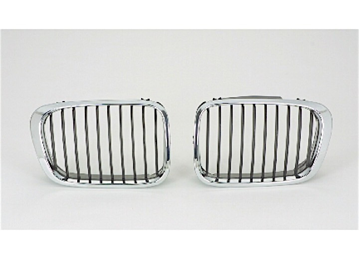 Sherman Parts - Rh Grille Chr/blk Bmw 3 Series (e46) Sdn/wag 9901 - 0054B-99B-2