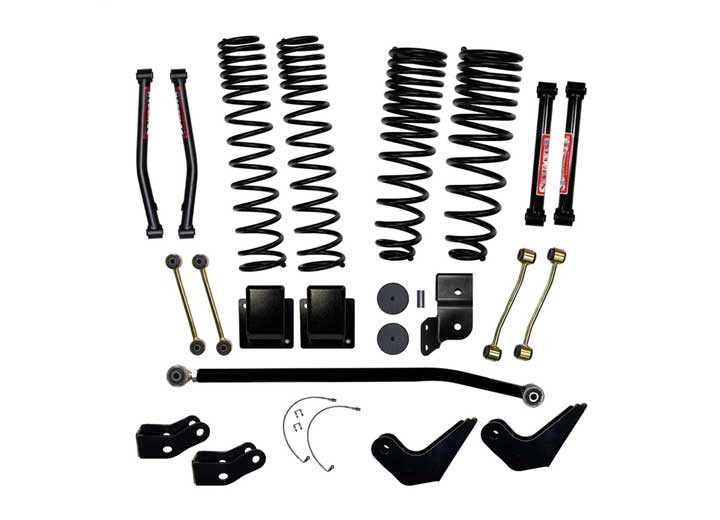 Skyjacker Suspension - 2021 Jeep Gladiator 4.5 In. Lift With Shock Brackets  Frt And Rear Long Travel - G451RPELT