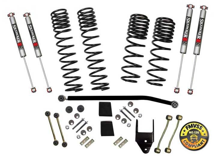 Skyjacker Suspension - 18c Jeep Wrangler Jl 3.54 Lift Dual Rate Long Travel Sprgs Inc (4) M95 Shocks Adj Frt Trackbar - JL40BPMLT