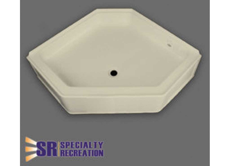 Specialty Rec - Sponeo Shower Base 34 X 34 Fc Drain Parchment - NSB3434PC