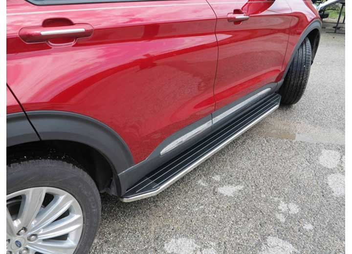 Steelcraft Automotive - 20c Explorer Black/stainless Trim Stx100 Running Boards - 114700