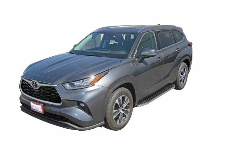 Steelcraft Automotive - 2024 Highlander Black/stainless Trim Stx100 Running Boards - 134500