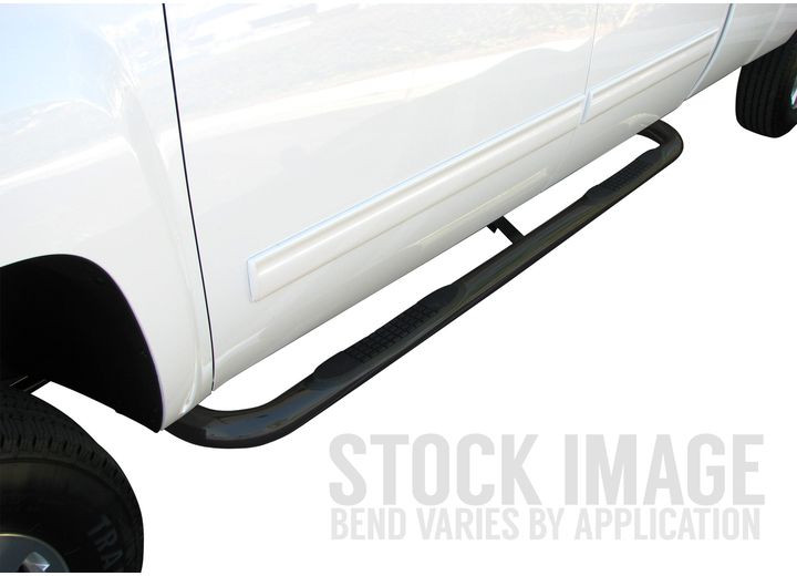 Steelcraft Automotive - 0004 Dakota Quad Cab 3in Black Nerf Bar - 220100
