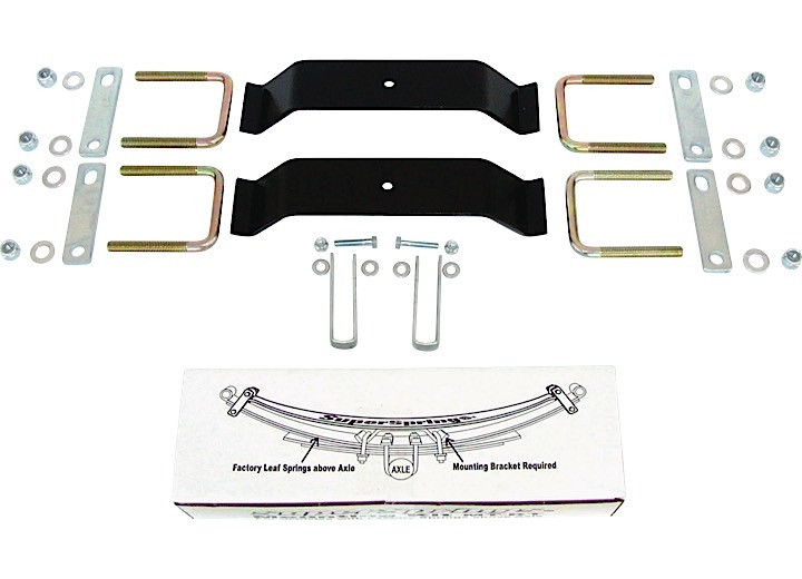 SuperSprings - (mxkt 5 Bolt)mount Kit/used When Springs Are Above Axle(includes Extended Ubolt - MXKT
