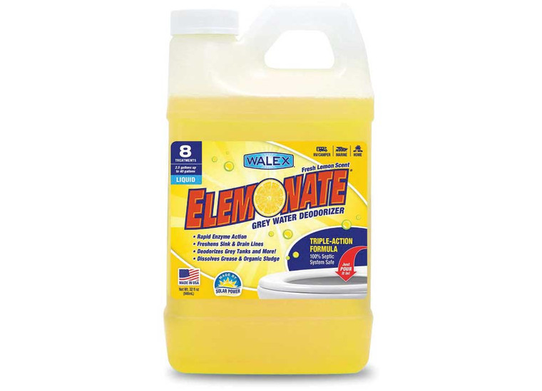 Walex - Elemonate 32oz Liquid Grey Holding Tank Deodorizer And Cleaner - ELEMLQ32