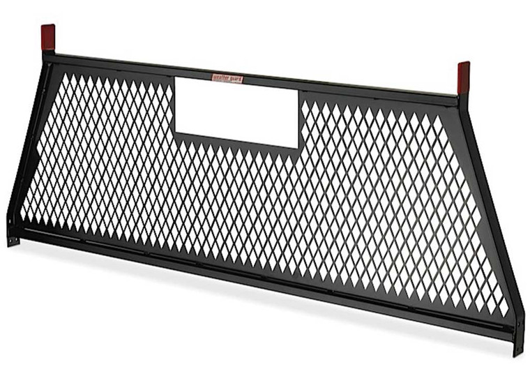 Weather Guard - Protectarail Mesh Fullsize Headrest Steel Frame Gloss Black Armor Tuf Powdercoat - 2314