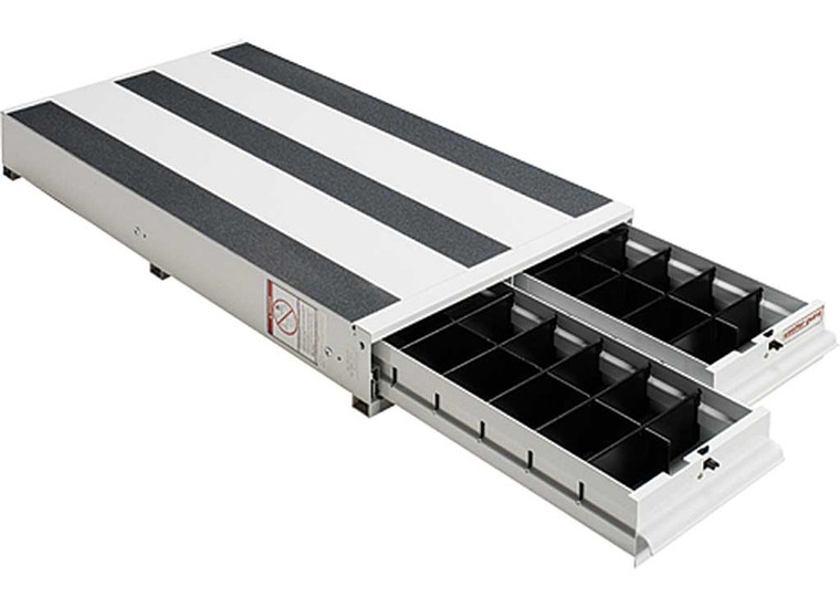 Weather Guard - Itemizer Van Lateral Aluminum 2 Drawer Unit 49 X 24 X 63/4in White - 316-3