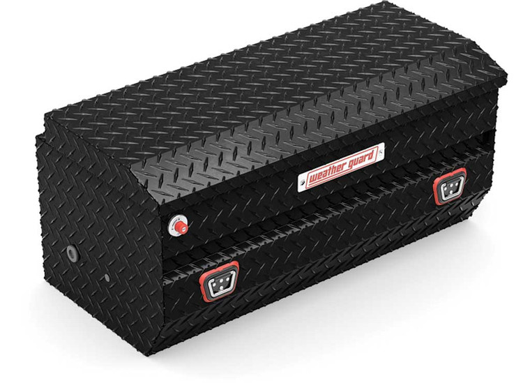 Weather Guard - Aluminum Allpurpose Chest Compact 7.0 Cu Ft  Gloss Black Finish - 614-5-04