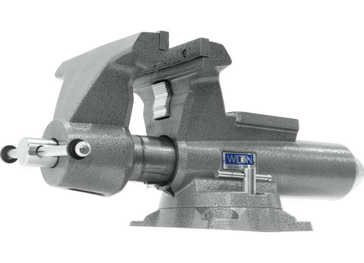 Wilton Tools - 8100m Mechanics Pro 10in Jaw Width Round Channel Vise W/swivel Base - 28814
