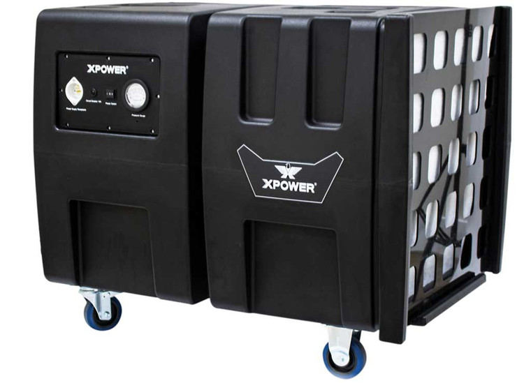 Xpower - 2000cfm 8.5amps 2 Speed Hepa Air Filtration System Black - AP-2000