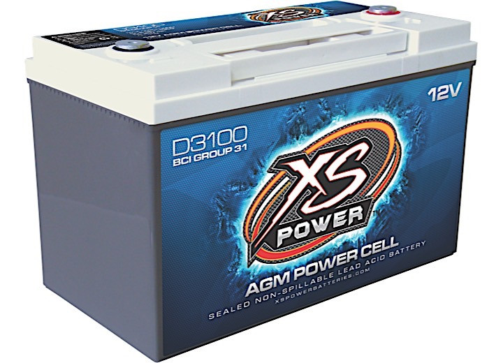 XS Power - 12v Bci Group 31 Agm Battery Max Amps 5000a Ca: 1360 Ah: 110 4000w / 5000w - D3100