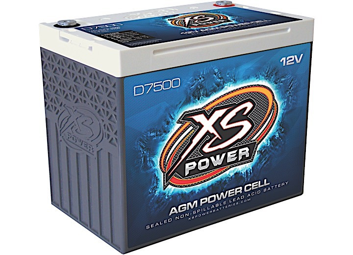 XS Power - 12v Agm Battery/ Max Amps 6000a/ca:1700 Ah:140 | 5000w/7500w - D7500