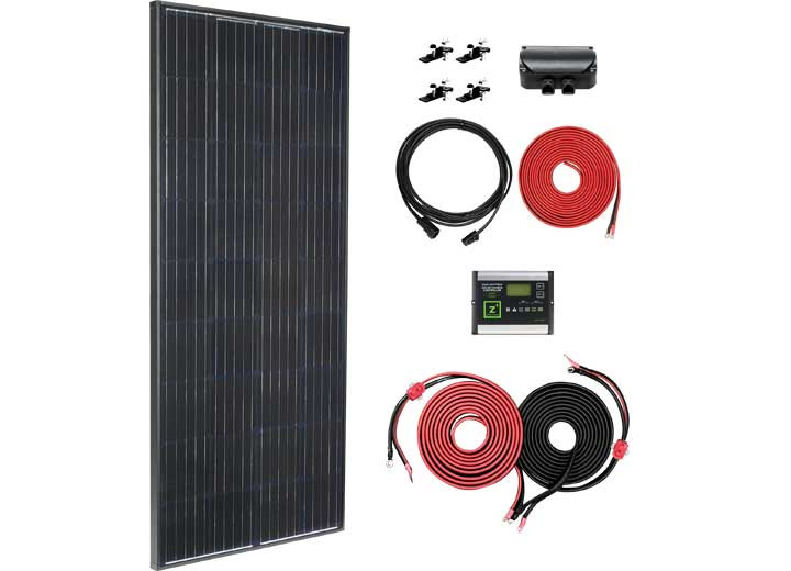 Zamp Solar - Legacy Black 190 Watt Dual Battery Solar Deluxe Kit (30 Amp) - KIT1024