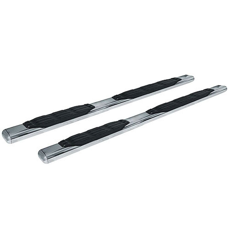 Go Rhino - Universal 5in  87in Long  Stainless Side Bars Sidesteps (brkt Sold Sep) - 10587PS