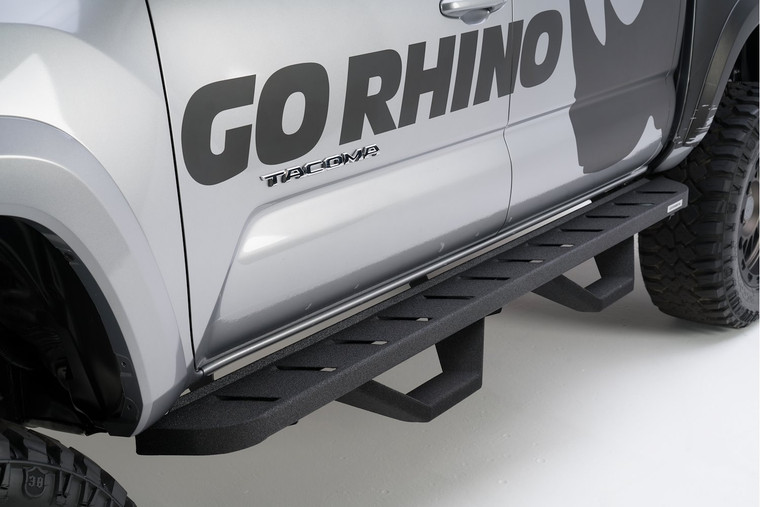 Go Rhino - 0718 Wrangler Jk Rb10 Running Boards W/mting Brackets Kit Txtd Black - 6345056820PC