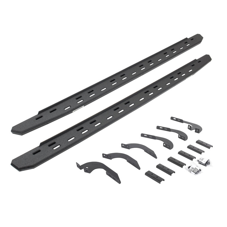 Go Rhino - 24c Tacoma Rb30 Slim Line Running Boards W/mounting Bracket Kit Bedliner Coatin - 69643280ST