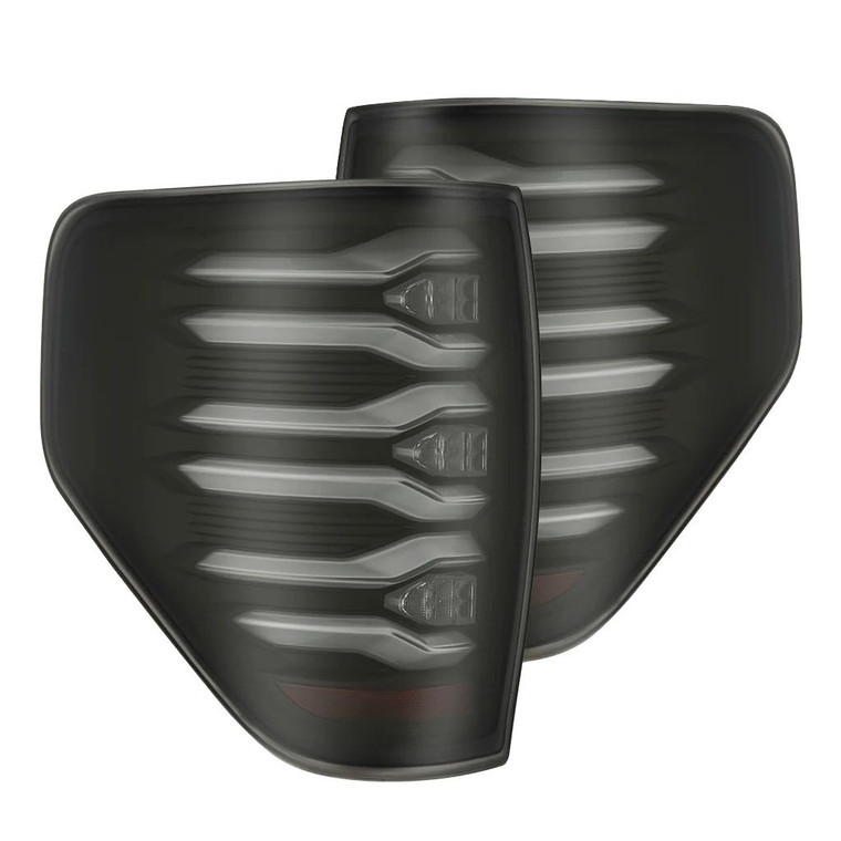 AlphaRex - 0914 F150 Luxxseries Led Tail Lights Black - 653070