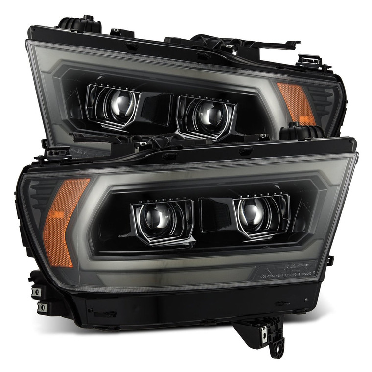 AlphaRex - 1922 Ram 1500 Luxx Led Projector Headlights Black - 880575