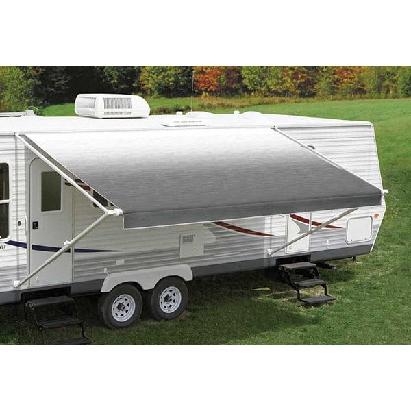 Carefree of Colorado - 2pc Awning Replacement Vinyl Fabric 17ft 2in Checkered Flag - 80189A00