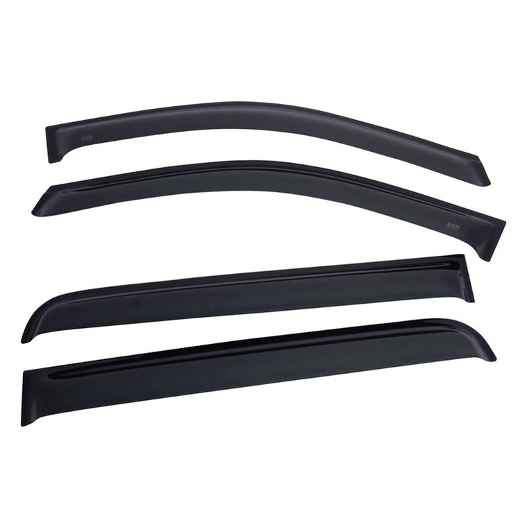 EGR - 1724 Titan Crew Cab 4pc Dark Smoke Inchannel Window Visors - 576001