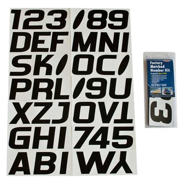 Hardline Products - 700 Series 3in Letter/number Kitsolid Black - BLK700EC