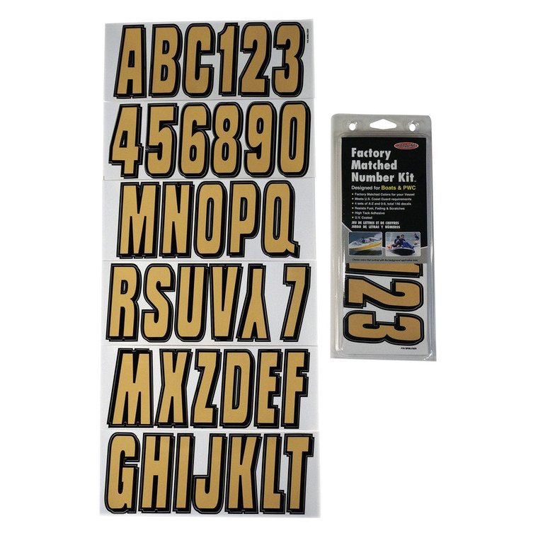Hardline Products - 320 Series 3in Letter/number Kitbrown/black - BRBLK320