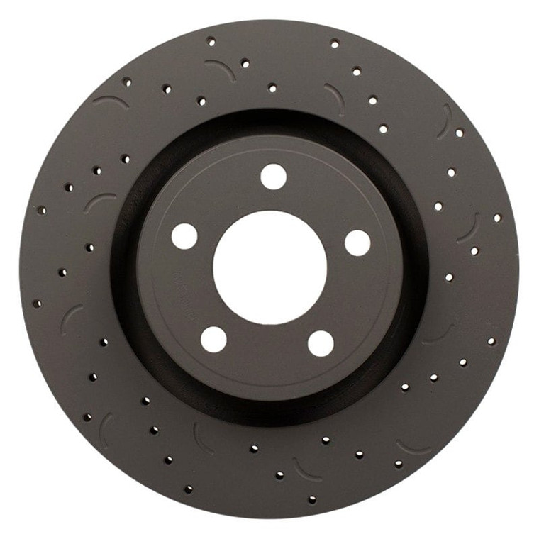 Hawk Performance - 2004  2008 Ford Lincoln Talon Crossdrilled & Slotted Rotors - HTC4356