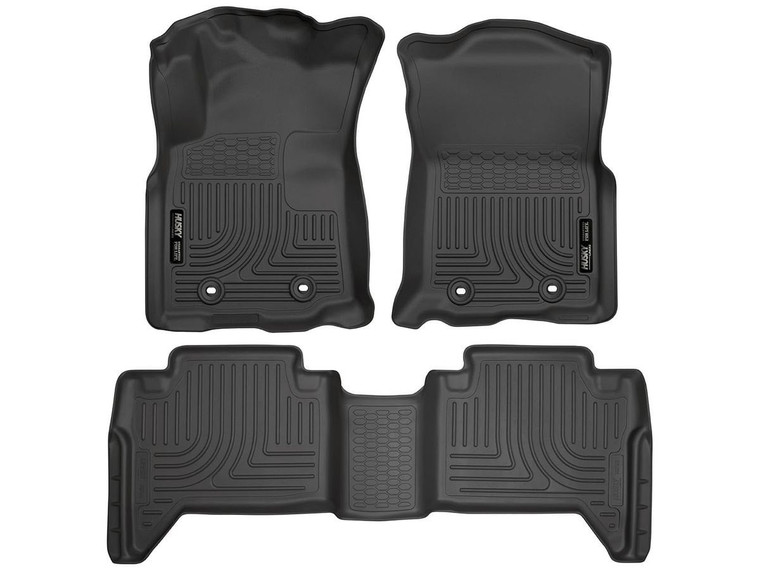 Husky Liner - 1823 Tacoma (automatic Trans) Dble Cab Wb Front & 2nd Row Floor Liner Black - 93941