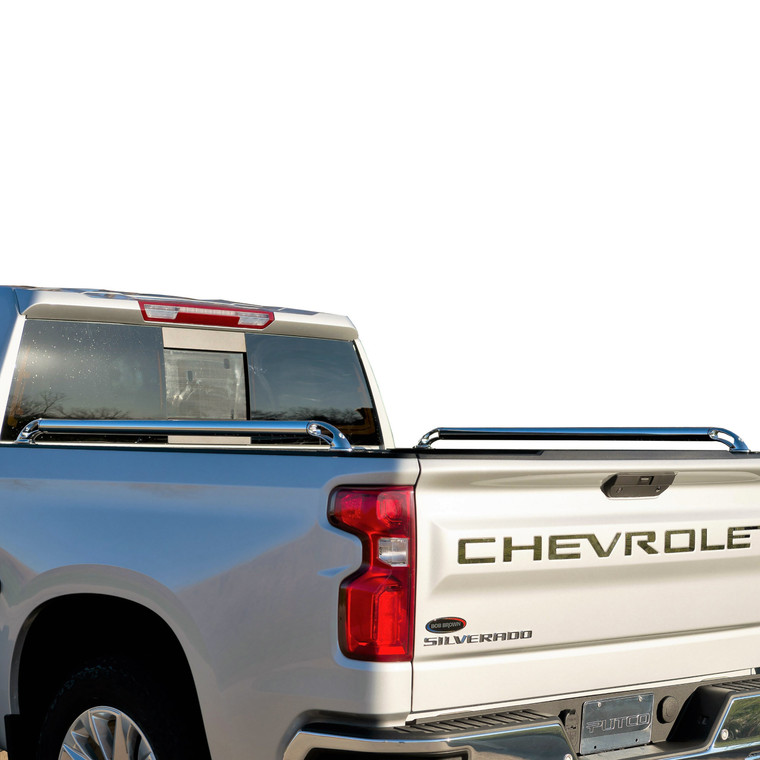 Putco - 1418 Silverado/sierra 1500/1519 Silv/sierra 2500/3500 6.5ft Stainless Locker Side Rails - 89896