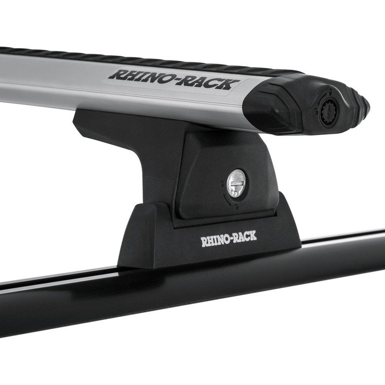 Rhino-Rack - Vortex Rlt600 Trackmount Silver 2 Bar Roof Rack - JA8120