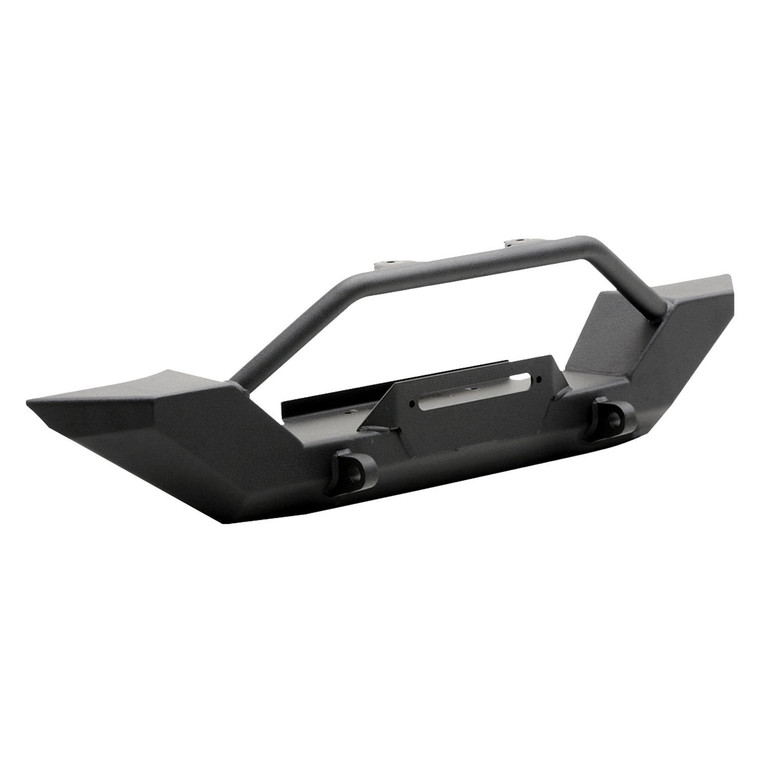 Smittybilt - 9706 Wrangler Tj/lj Xrc Rock Crawler Front Bumper W/grille Guard & Dring Mounts;  Black Textured - 76800