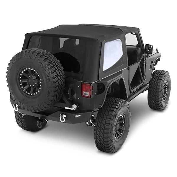 Smittybilt - 0718 Wrangler Jk 2dr Bowless Combo Top Kit W/tinted Windows; Black Diamond - 9073135K