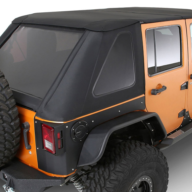 Smittybilt - 0718 Jeep Wrangler Jk 4 Dr Protek Bowless Combo Top Kit W/tinted Windows - 9087135K