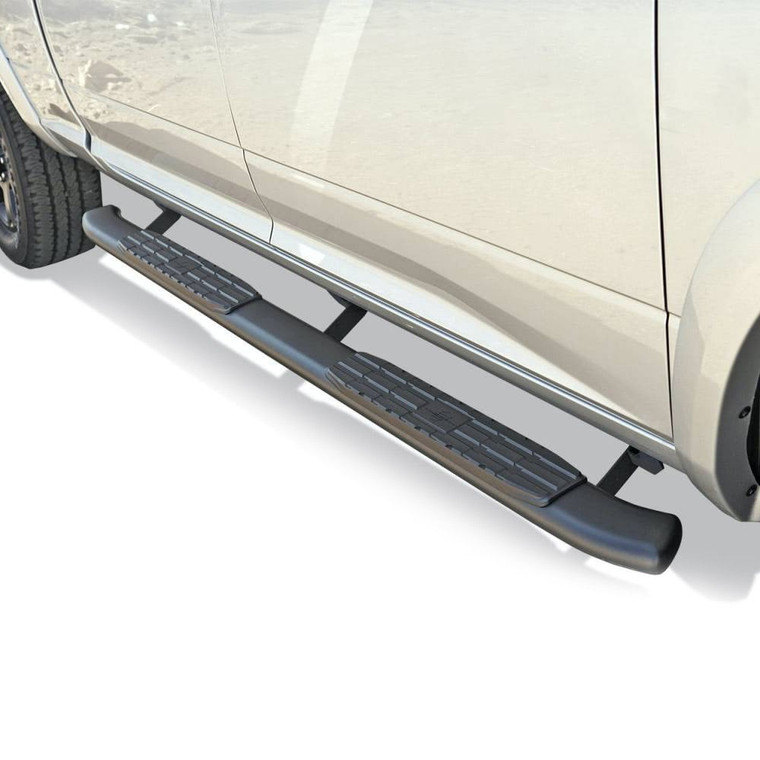 Steelcraft Automotive - 19c Ram 1500 Crew Cab Black Stainless Steel 4in Oval Blackout Series Sidebars - 45-23700