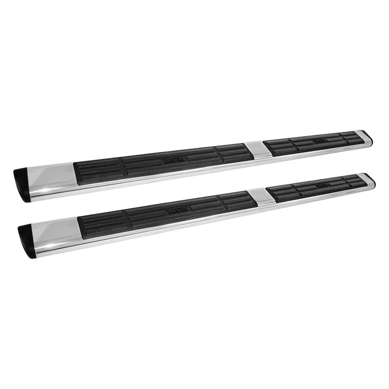 Westin Automotive - 6in Oval Side Bar  Stainless Steel 85in  Polished(requires Separate Mount Kit Purchase) - 22-6030