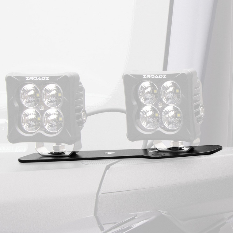 Zroadz - 2122 Bronco A Pillar Led Bracket To Mount(4)3in Zroadz Or Similar Led Pod Lights - Z365401-BK4