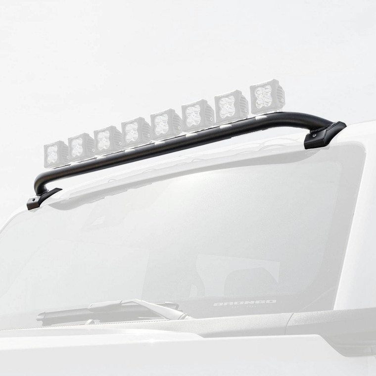 Zroadz - 2122 Bronco Front Roof Led Bracket Mild Steel Black - Z935401