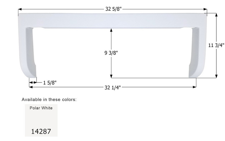 Icon Technologies Limited RV - Step Trim Sunline Polar White - 14287