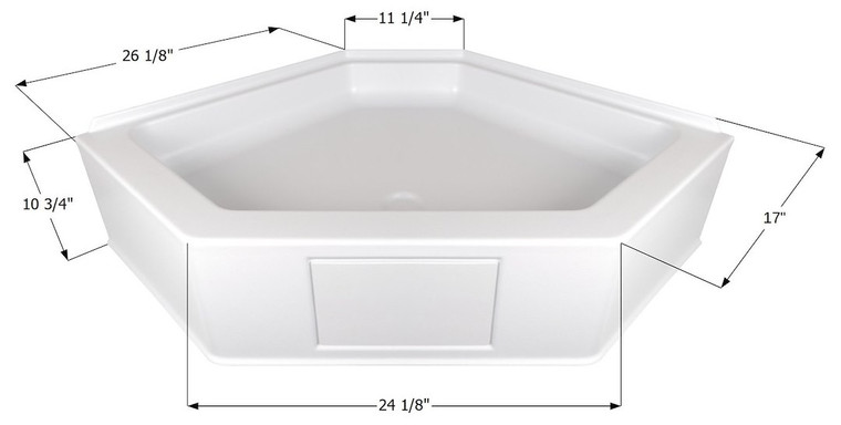 Icon Technologies Limited RV - Shower Pan Nsb3434pw Assembly - 15233