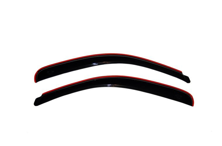Auto Ventshade - 0717 Wrangler 2pc Inchannel Ventvisorsmoke - 192328