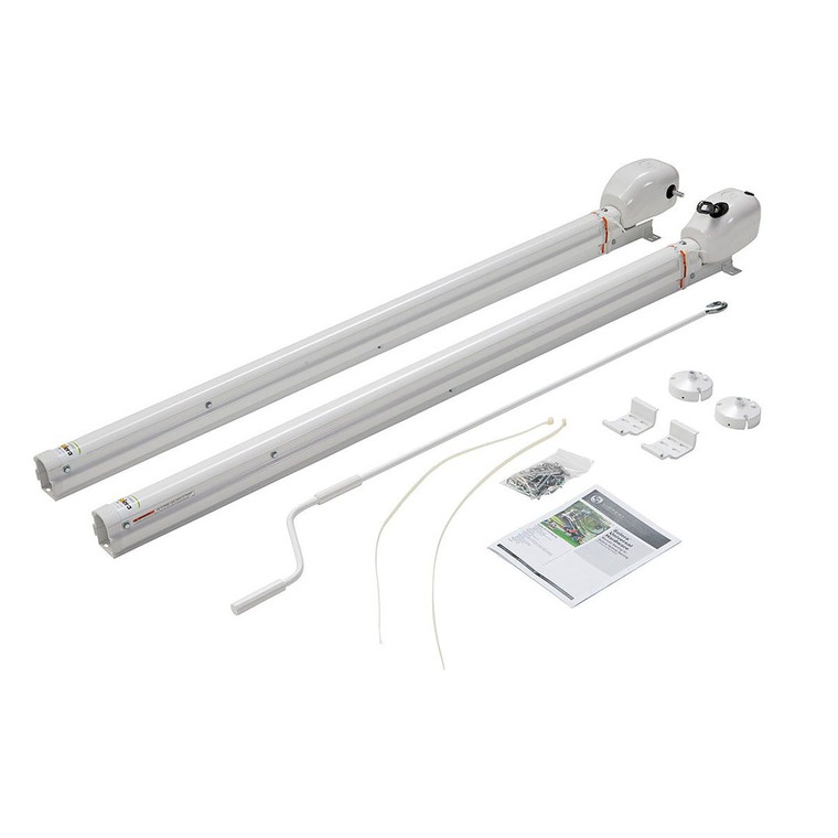 Lippert - Universal Awning Hardware  Solera Hybrid 69 Inch  Infinite  Am Kit  White - 434728