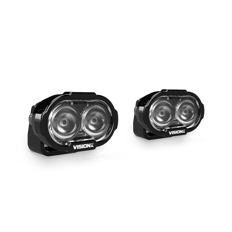 Vision X - Projecta - 2 Led Duralux Gen2 Driving Light 6020 Combo Driving Beam With Drl White Pair - DURA2-DL2CBKIT