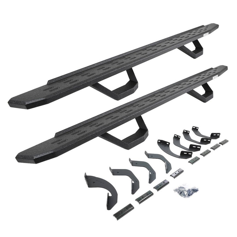 Go Rhino - 23c Sequoia Rb30 Running Boards W/brackets & 2 Pairs Drop Steps Kit - 6964397320T