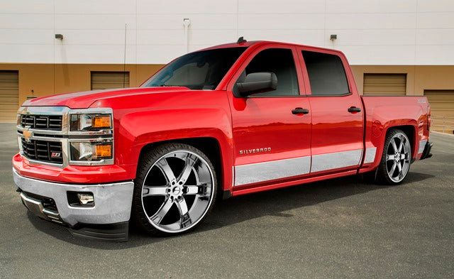 ICI - Innovative Creations - (dpn)19c Silverado/sierra 1500 Ext Cab 6.5ft 8 Pc Rocker Panel Molding Kit 5in - T2402-304M