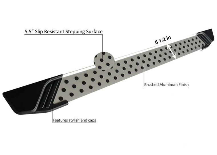 Black Horse - Vortex Running Boards - VO-JPGC79