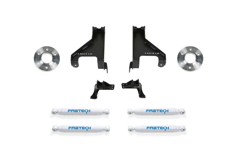 Fabtech - Aux Shock Kit W/ Perf Shks 2015-21 - K9012
