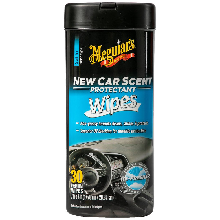 Meguiars Wax - New Car Scent Protectant Wipes - G4200