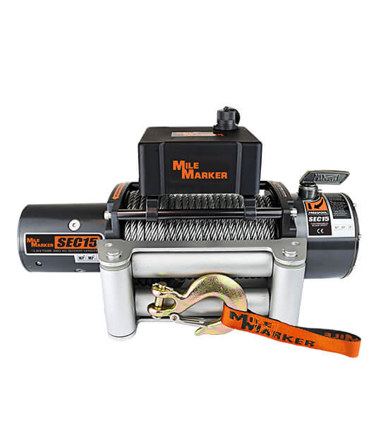 Milemarker - 15 000lb. Electric Winch - 76-50260W