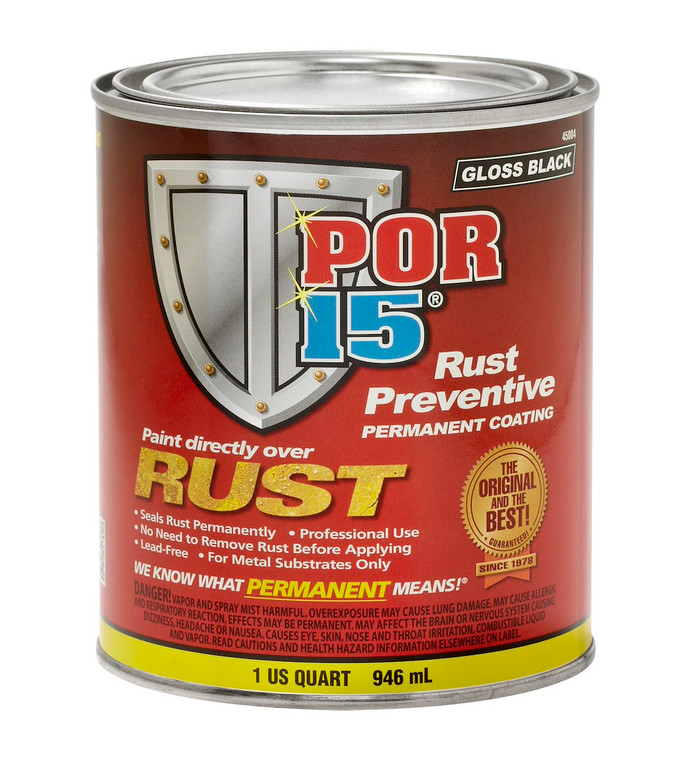 Por 15 - Por-15 Rust Preventive Black - Qt. - 45004