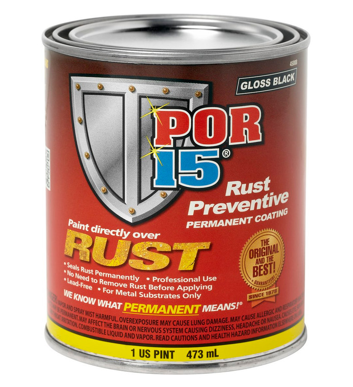 Por 15 - Por-15 Rust Preventive Black - Pt. - 45008